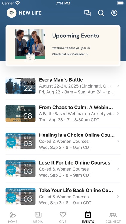 NEW LIFE MINISTRIES APP