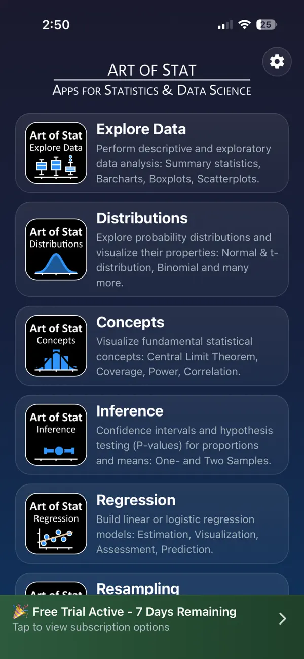 Screenshot #1 pour Art of Stat