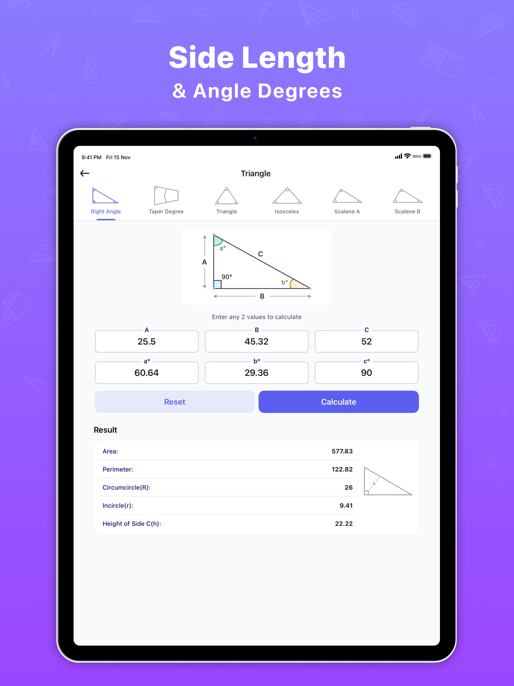 Angle Finder Calculator screenshot 8