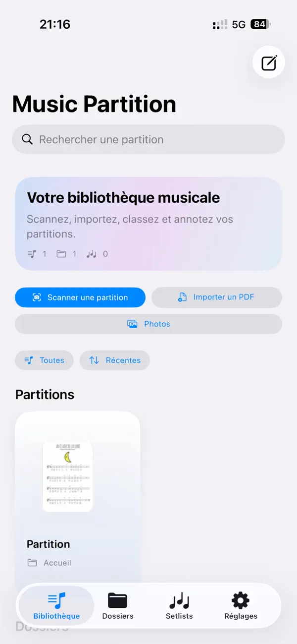 Screenshot #1 pour Music Partition