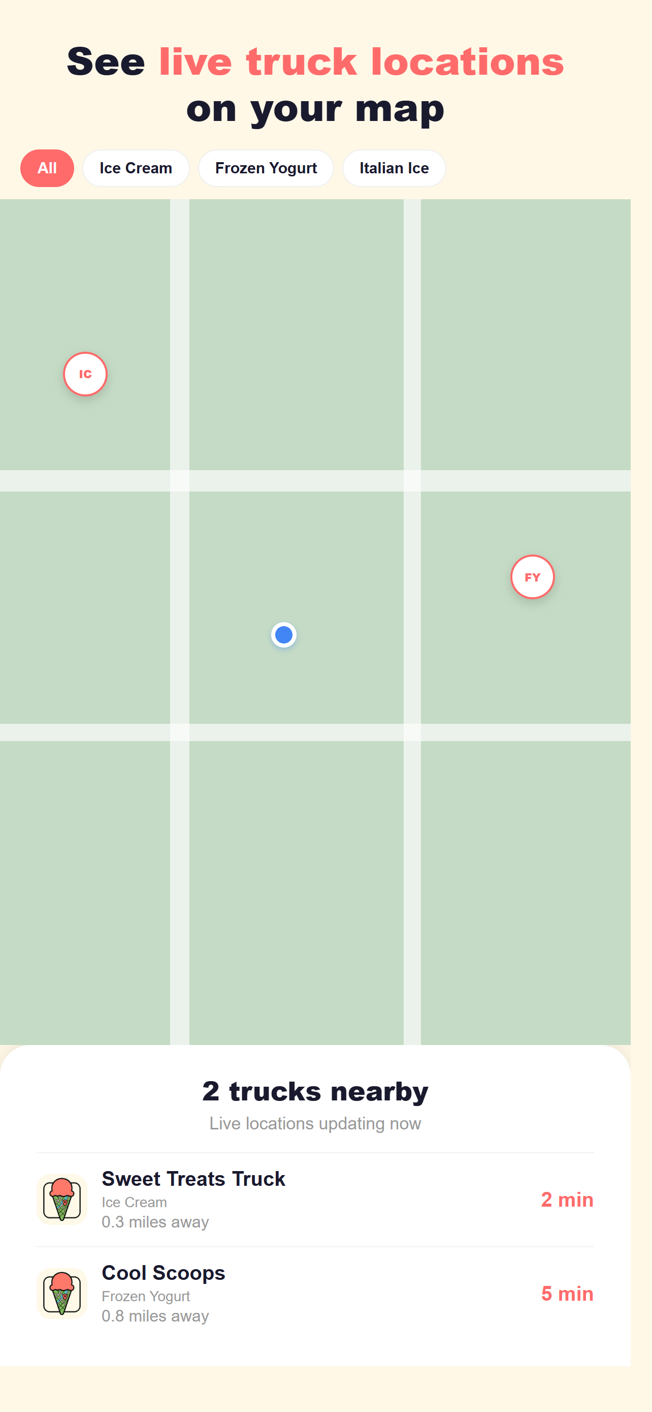 Scoops: Ice Cream Truck Finder screenshot 4