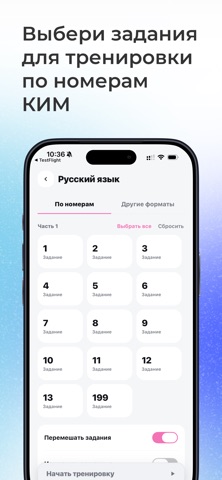 ОГЭ Тренажёр iPhone screenshot 2