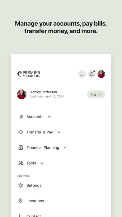 Premier Members Credit Union Screenshot
