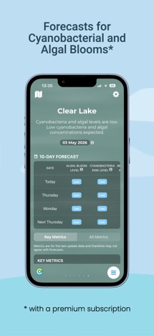 CyanoLakes iPhone screenshot
