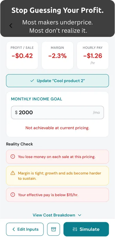 True Margin Basic screenshot 1