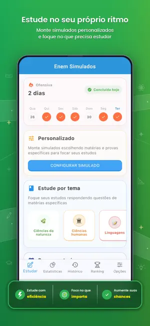 Enem 2026 Simulados com IA screenshot 2