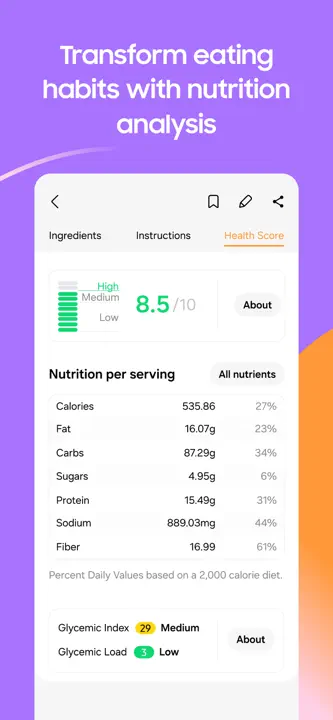 Samsung Food: Screenshot 8 von 8