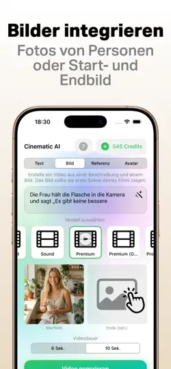 Screenshot von Cinematic AI: KI Videos, Sound auf dem iPhone 2