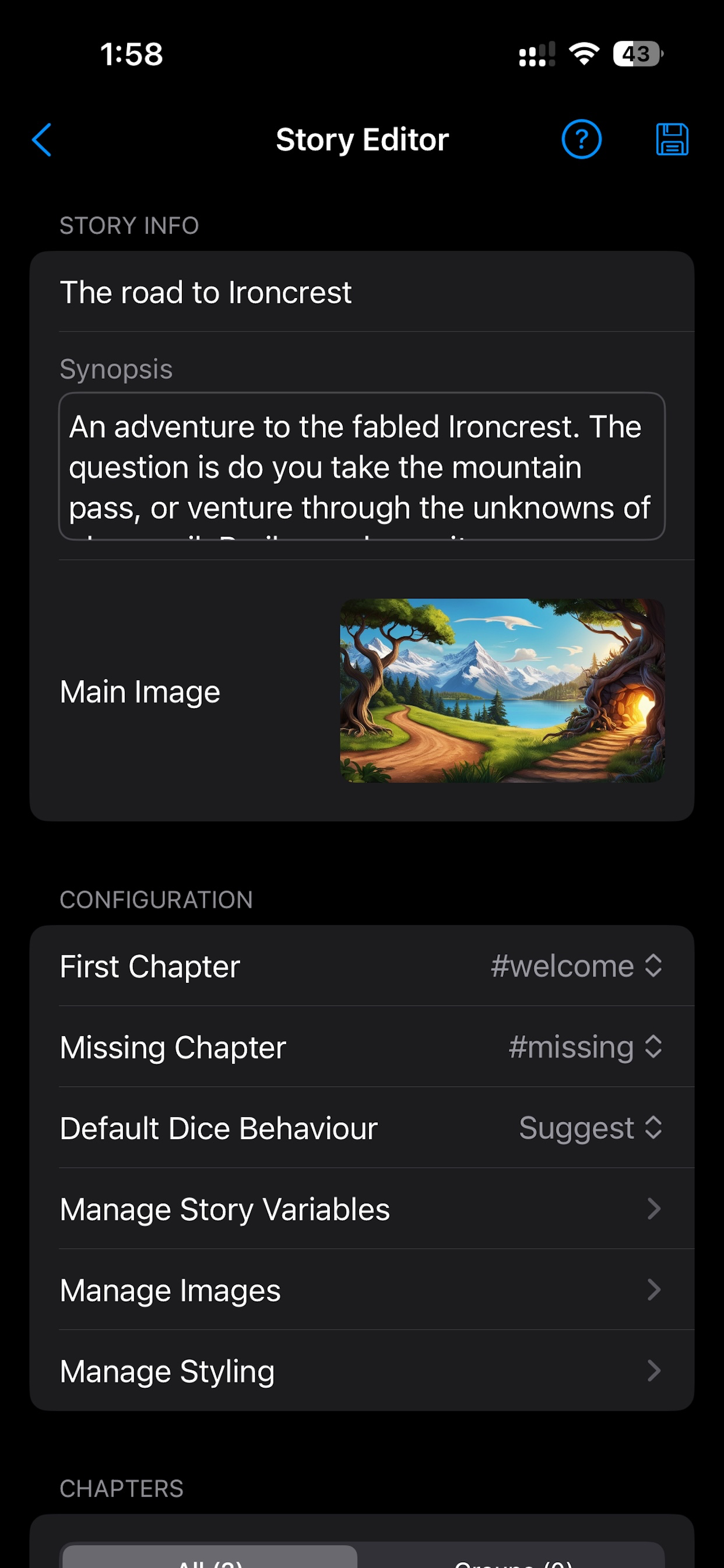 CYOA screenshot 3