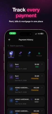 Neobanc - Cash Back on Bills iPhone screenshot