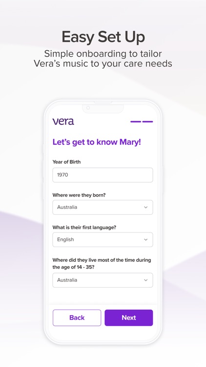 Vera: Music for Dementia Care