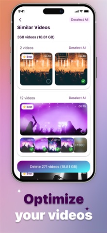 Expandify - media cleaner iPhone screenshot
