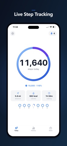 Stepping Stone Pedometer Screenshot 1 of 6