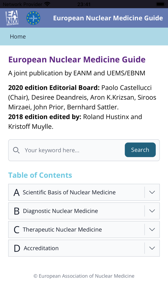 #2. EANM Nucmed Guide (iOS) 由: European Association of Nuclear Medicine