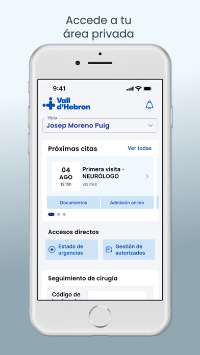 El Meu Vall d'Hebron iPhone screenshot 2