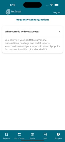 Old Second Trust Online Access screenshot