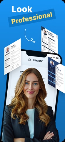 简历生成器, 智能专业的简历: Resume Builder screenshot