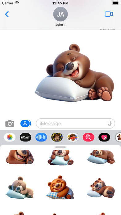 Sleeping Bear Stickers Screenshot