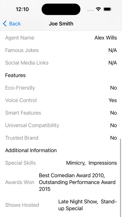 TV Show Comedians Info -Thuan