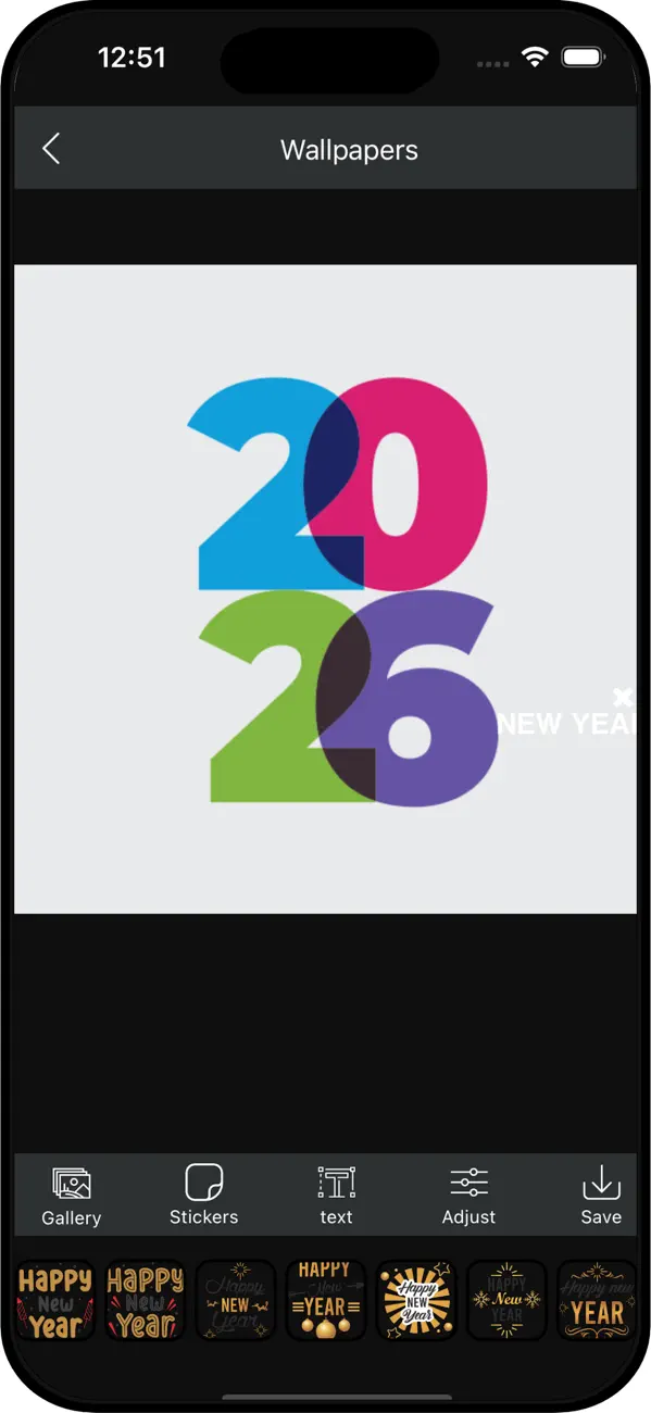 Screenshot #3 pour New Year Wallpapers 2026