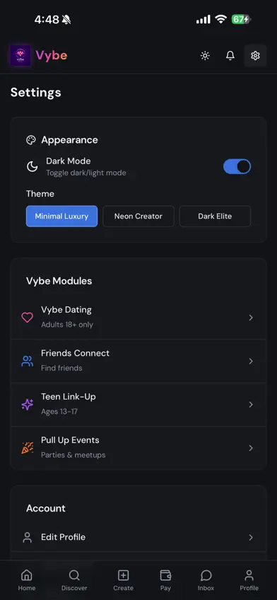 Vybe Social Network screenshot 3