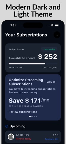 SubVault: Subscription Tracker Screenshot 5 of 5