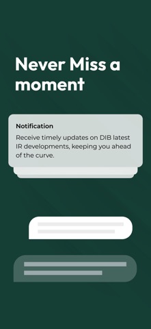 DIB Investor Relations screenshot