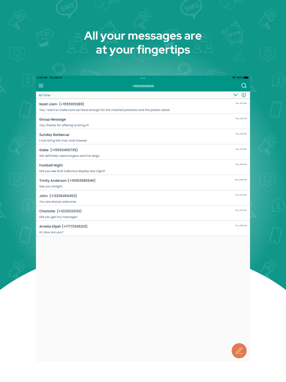Screenshot #6 pour HostMyText - Business Texting