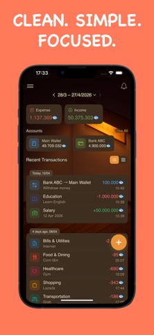 Kiki - Money Expense Tracker iPhone screenshot