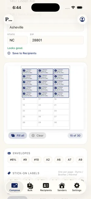 Posthaste: PWE Envelope Print screenshot 3