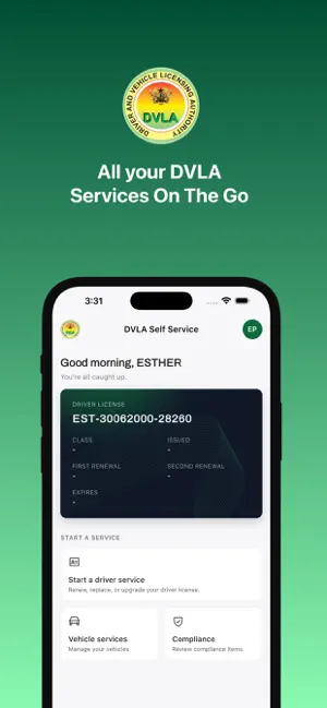 DVLA Ghana - Self Service App screenshot 1