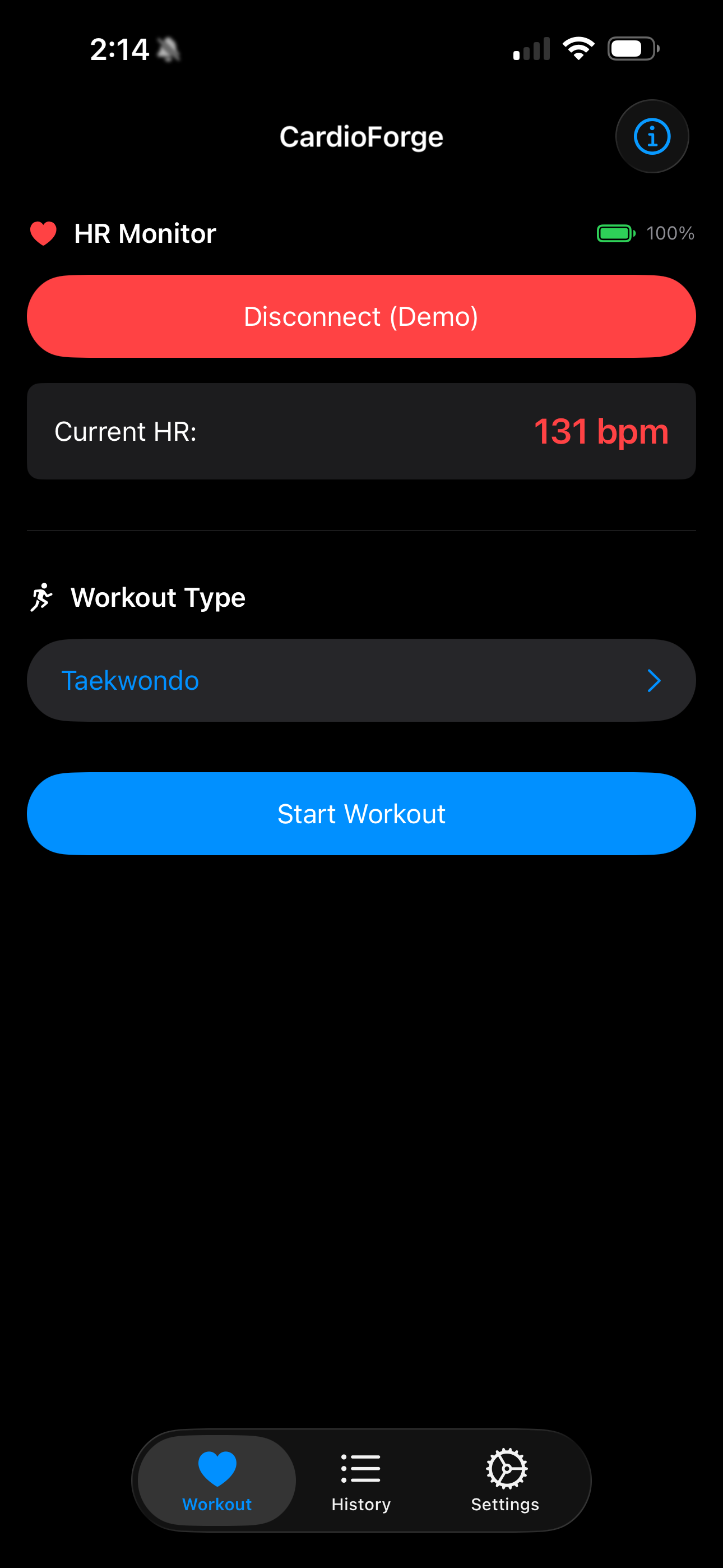 CardioForge Workout Tracker screenshot 3