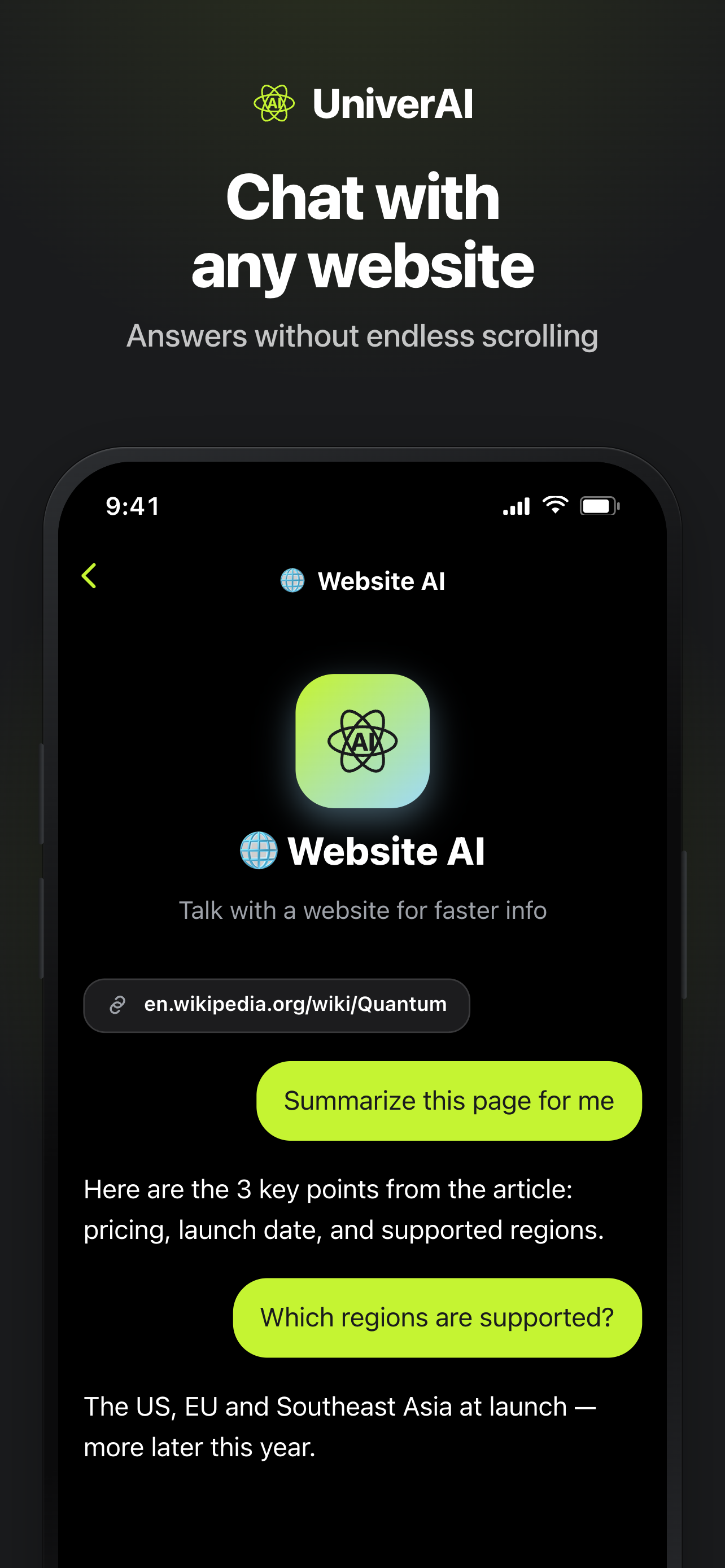 UniverAI: AI Chat Assistant screenshot 9