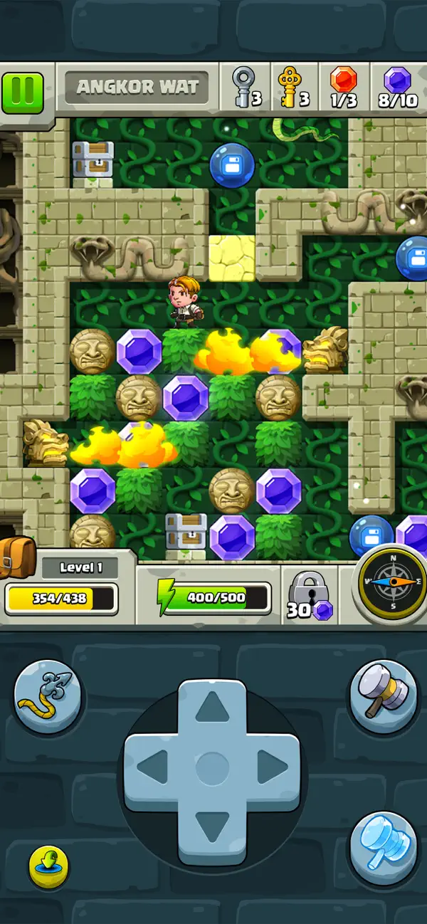 Screenshot #1 pour Diamond Quest: Don't Rush!