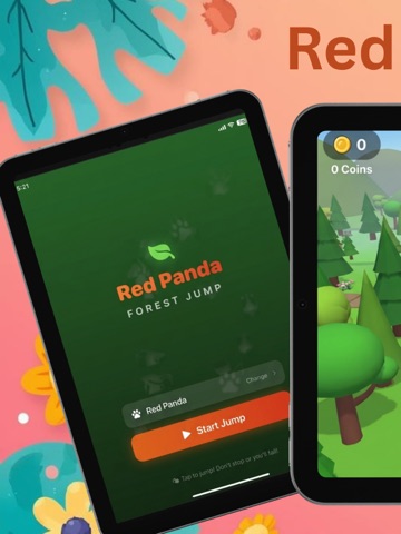 Red Panda Forest Run iPad screenshot