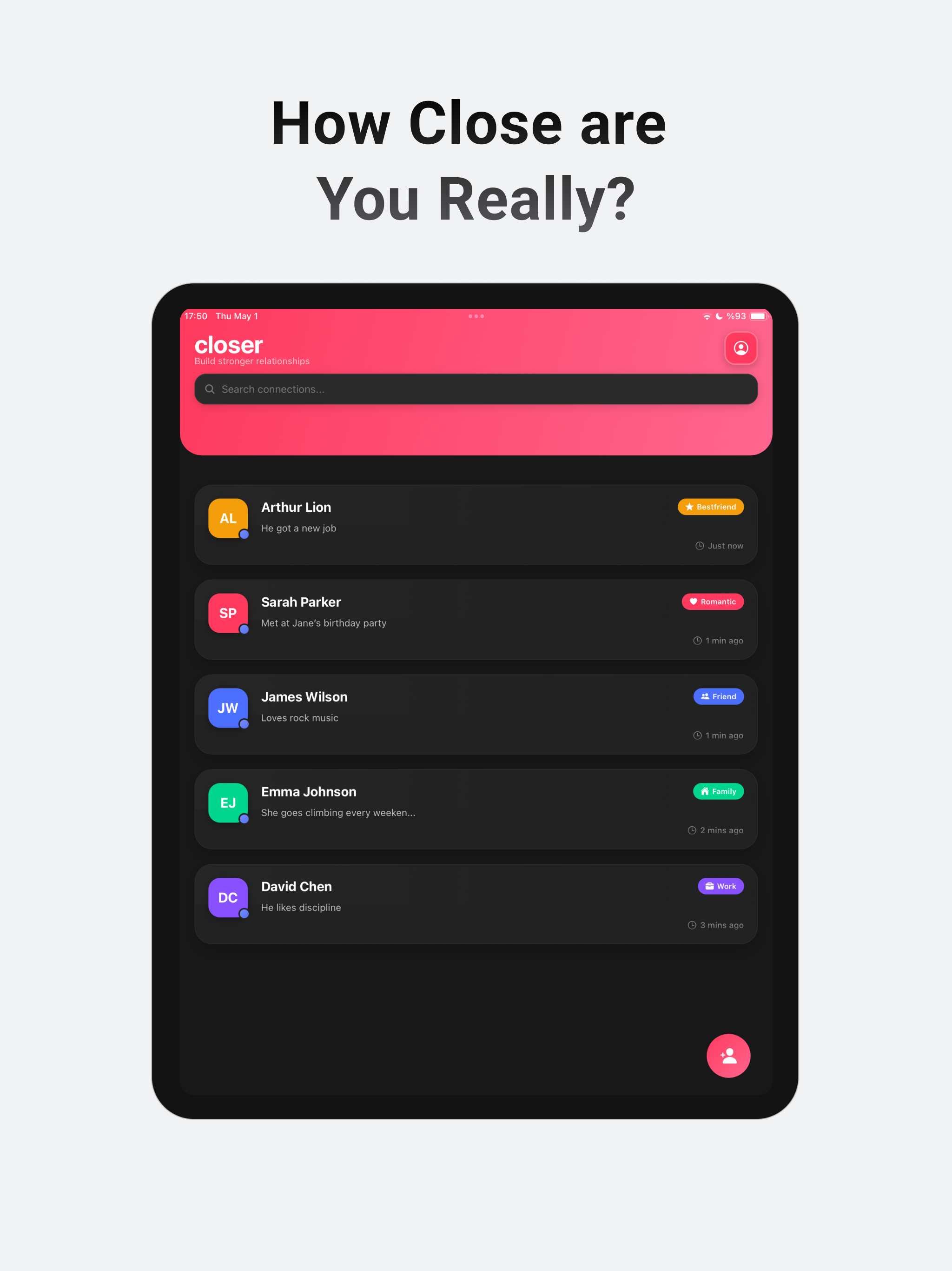 Closer: Deeper Connections