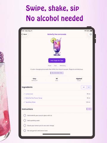 Mocktail Recipes – Mix Drinks iPad screenshot