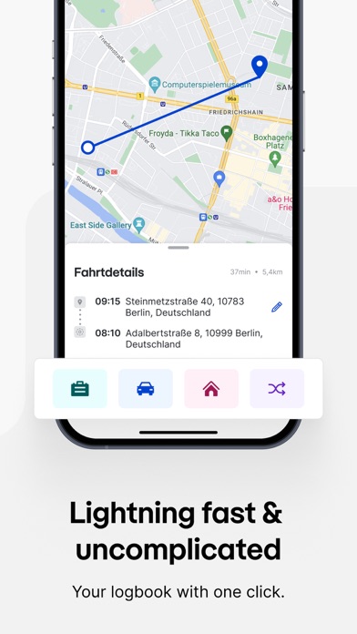Vimcar Logbook Screenshot