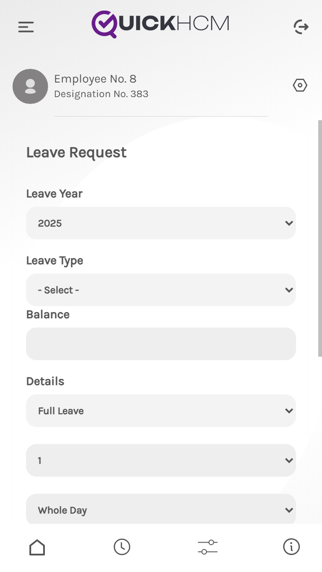 QuickHCM Mobile App screenshot