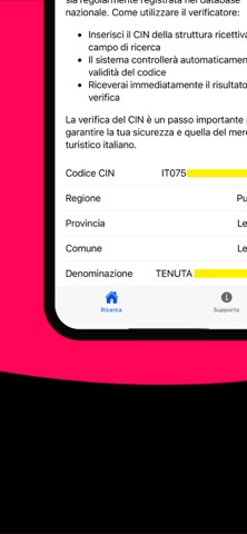 Verifica CIN - Case Vacanza screenshot