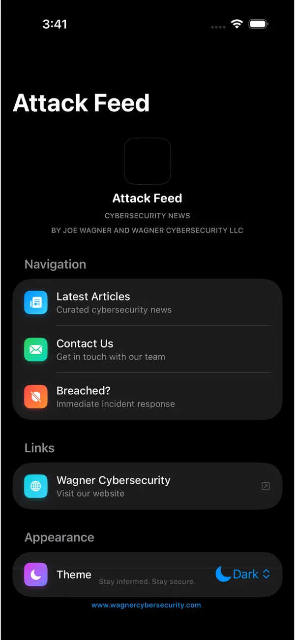 Screenshot #2 pour Attack Feed