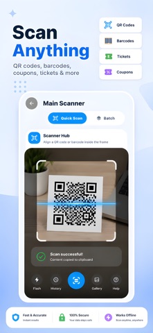 QR Code, Barcode Scanner Screenshot 3 of 4
