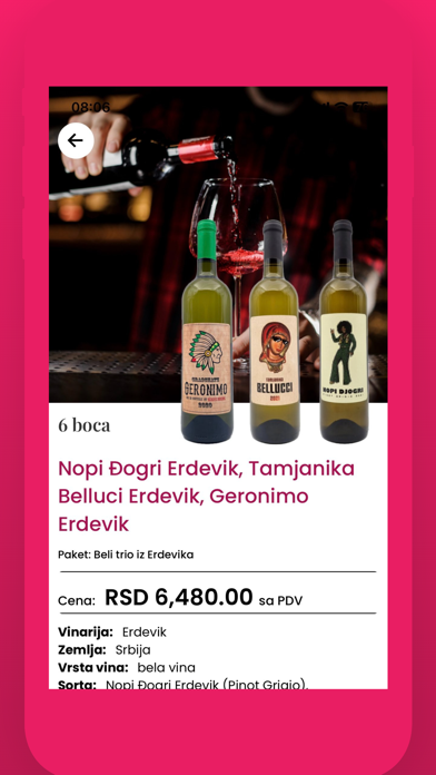 Wine Drop iPhone screenshot 4 - Shopping app