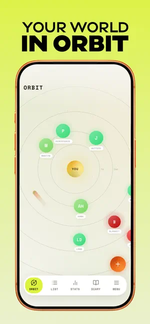 Orbit: Friendship Tracker screenshot 1
