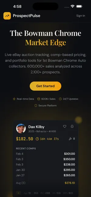 ProspectPulse: Card Tracker screenshot 1
