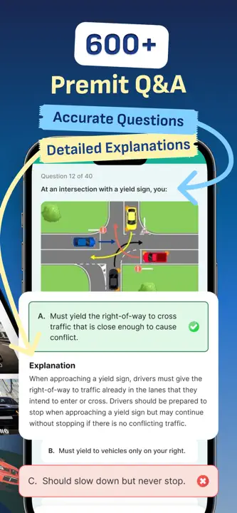DMV Practice Test 2026 OneDMV: Screenshot 2 von 7