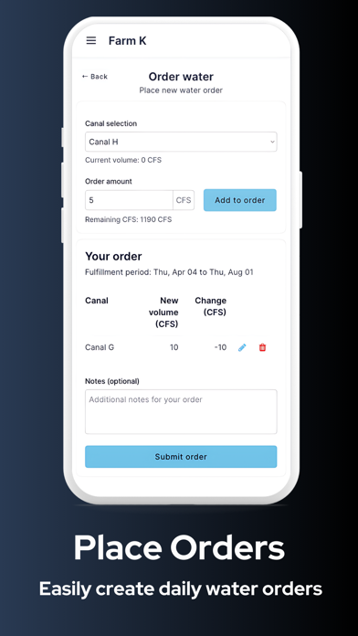 Screenshot 1 of Last Chance Canal Order App