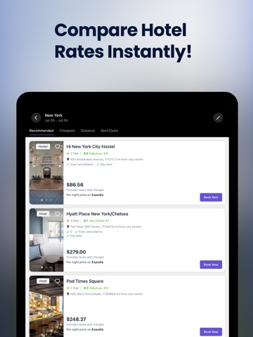Booking Hotels・Cheap Hotel App iPad screenshot