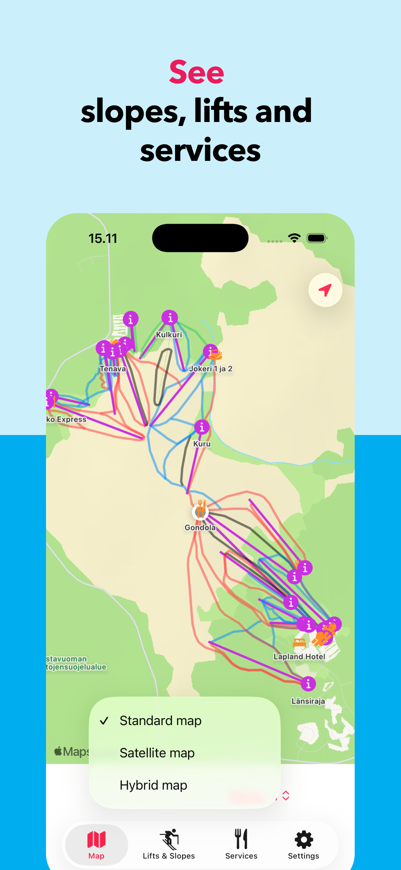 Ylläs Map