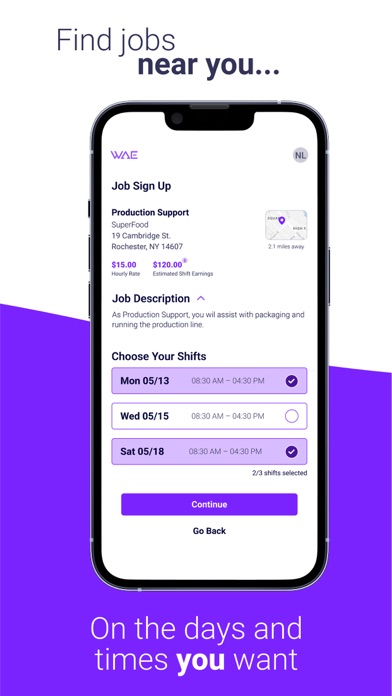 WAE iPhone screenshot 2 - Business app